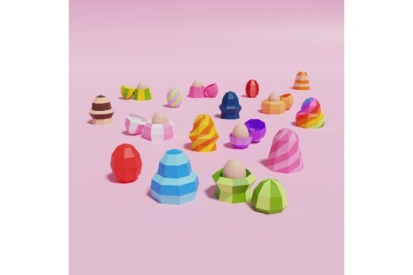 3D SVG Easter Egg Holders for Branding
