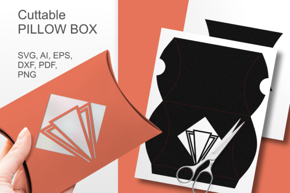 Art Deco Window Pillow Box: 3D SVG Gift Boxes