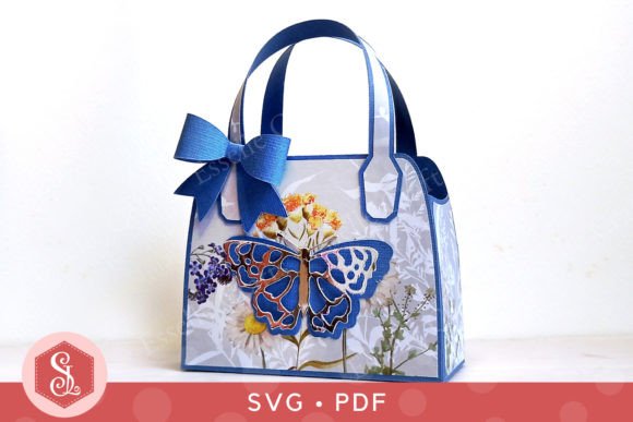 Butterfly Favour Bag 3D SVG for Objects