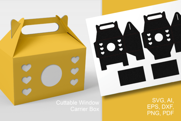 Circle N Hearts Gable Window Box SVG: 3D SVG Shapes Review