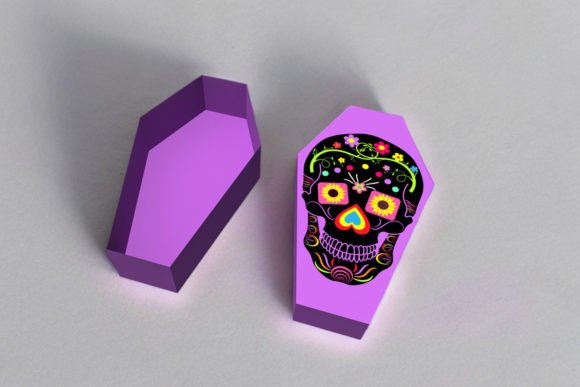 Coffin Favor Box: 3D SVG Gift Boxes