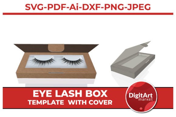 Eyelash Windowed Box Template SVG DXF Review