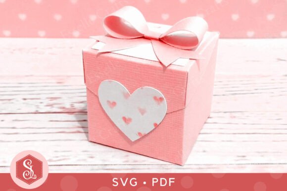 Heart Favour Box 3D SVG for Shapes