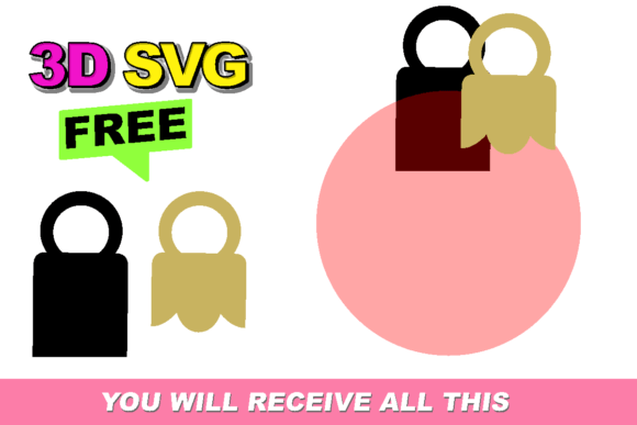 Hotop Christmas Ornament Svg FREE: 3D SVG Shapes