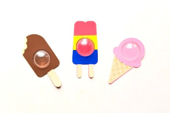 Ice Cream Candy Dome Holder SVG Trio: 3D SVG Shapes