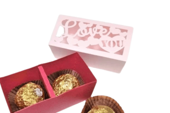 Love You Mini Chocolate Box: 3D SVG for Valentine S Day