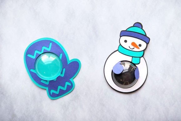 Mitten and Snowman Candy Dome Holder SVG Review
