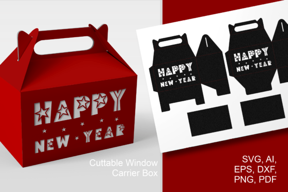 Review: Happy New Year 3D SVG for Gift Boxes