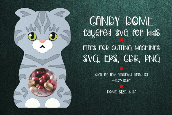 Review: Scottish Fold Cat Candy Dome Template for Makers