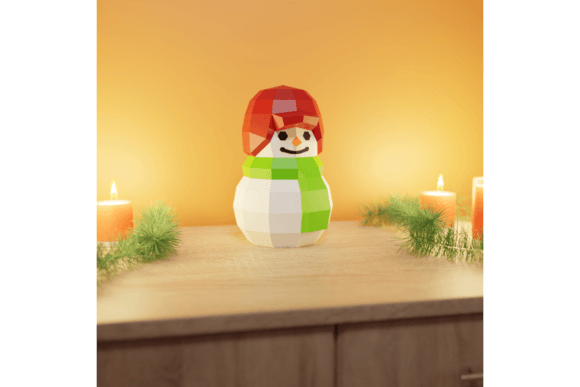 Reviewing the 3D Papercraft Tiny Snowman for Embroidery