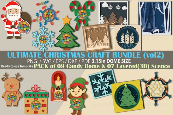 Reviewing the Ultimate Christmas Craft Bundle 3D SVG